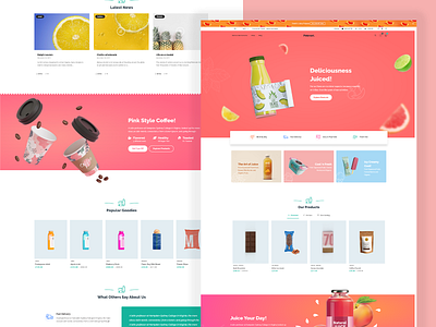 Pinkmart WordPress Woocomerce Theme - groceries Shop design elementor envato figma groceries grocery illustration marketplace shop store supermarket themeforest ui