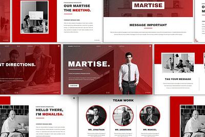 Martise Multipurpose Template clean colorful company corporate design google slides keynote modern multipurpose multipurpose template photography pitch deck portfolio powerpoint studio template unique web design web development website