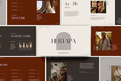 Hertapa - Minimal Multipurpose Template clean colorful company corporate design google slides keynote modern multipurpose multipurpose template photography pitch deck portfolio powerpoint studio template unique web design web development website