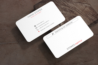 Designed business card business card design elegant graphic design illustrator landscape simple