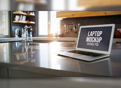 Home Laptop Screen Mockup Set abstract clean device display laptop mac macbook mockup phone phone mockup presentation realistic simple smartphone theme ui ux web webpage website