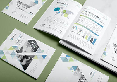 Company Brochure a4 abstract booklet brand brochure business catalog clean company design identity illustration indesign layout magazine marketing print printable report template