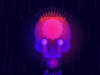 Is God a skull or the skull of God? branding design graphicdesign illustration logo space star ui ux vector