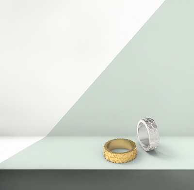 Nugget Band! design gents illustration jewel jewelery jewellery jewelry logo ring rings