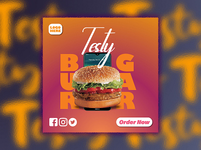 Social Media Banner | Food Banner | Ad Banner banner ad branding buger facebook ad food banner graphic design photoshop banner social media banner ui