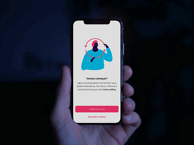 Bank Account Synchronization - Brazilian Startup app bank design finance startup sync synchronization ui ux