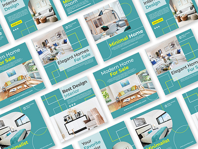 TOUSCA - Instagram Post Template apartment banner banner ads banner design clean clean design collection design furniture home instagram instagram post instagram story interior minimalist real estate set simple design socialmedia template