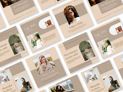 VINLLY - Instagram Post Template apartment banner banner ads banner design clean design collection design fashion instagram instagram post minimal minimalist set simple design socialmedia template