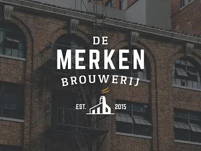 Logo 'De Merkenbrouwerij' beer brand branding brewery business concepting craft craft beer custom logo factory graphic design industry logo logo design machinery manufacturing powerful projects
