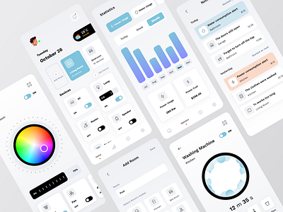 Smart Home App app application control design home home control smart smart device smart home ui uidesign uiux ux