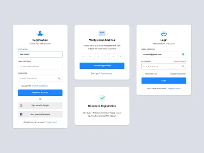 Form Elements V1 branding design form forms free design landing login password registration signup step template ui wizard