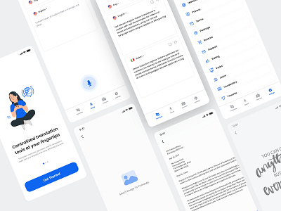 Translator Mobile App design language translator mobile mobile app mobile app design mobile design mobile ui translator translator mobile app ux ui