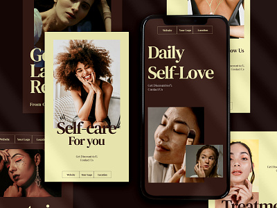 Self Care Product Promotion Instagram Story blogger design template instagram story instagram template