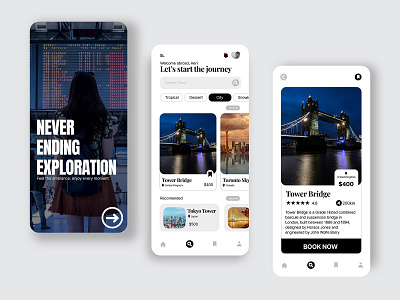 Travel App design landing page travel app ui ux