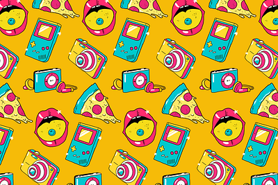 Random Illustrations draw drawing drugs graphic design illustration photoshop pizza yellow