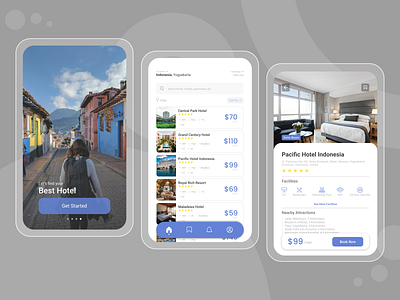 Booking Hotel Mobile App booking hotel mobile app ui design uiux