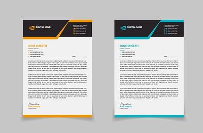 Creative Letterhead corporate letterhead creative creative design graphic design illustration letterhead