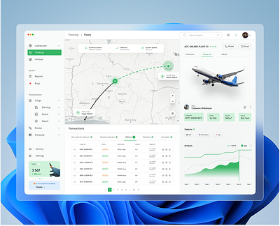 Air fleet Management Dashboard air airfleet app dashboard design management dashboard minimalism uiux