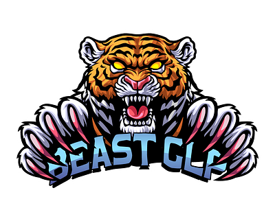 Beast-GLP logo branding design gaming illustration logo typography vector