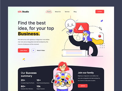 Business solution agency web ui agency business business grow business solution crowdfunding ecommerce growth homepage illustration innovation landing page minimal trending uiux web design web ui website