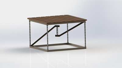 Antigravity Table 3d design graphic design interior solidworks table wood