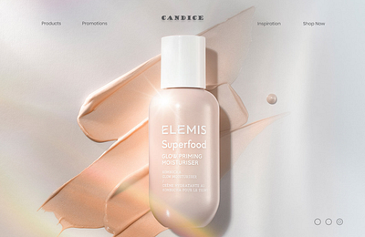 Candice Beauty branding ui web