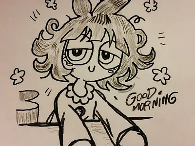 Sleepyhead Buttercup Redrawn art buttercup buttercupredraw cartoonnetwork challenge drawing illustration ppg redraw redrawn