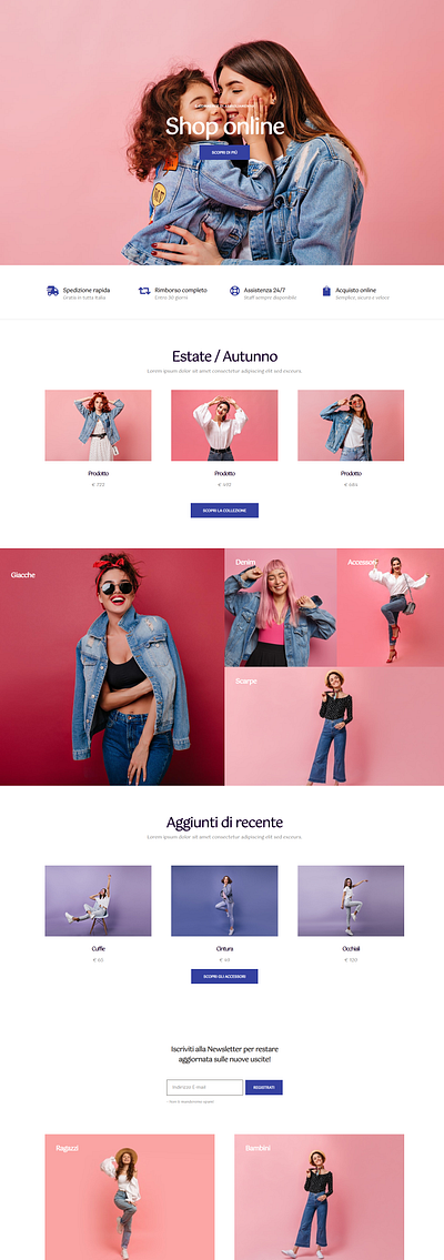E-commerce Divi Layout branding design divi illustration web wordpress wordpress blog wordpress design