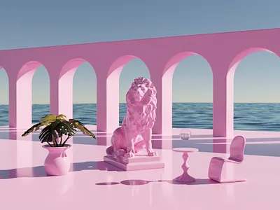 Abstract 3D Scene - Blender Art 3d 3dart abstract aesthetic blender blender 3d blender3d blender3dart blendercycles design illustration logo surreal