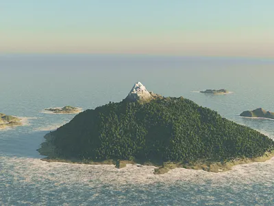Island | 3D Environment Modeling 3d 3d environment design 3d environment modeling 3d modeling concept art design modeling