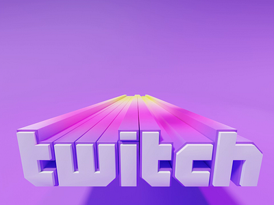 Twitch Logo - 3D Animation Render 3d 3dart blender blender 3d blender3d blender3dart blendercycles design illustration logo