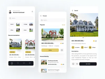 Real Estate App apartment app clean design home home rent housing inovation minimalist mobile penthouse product properties property real estate ui ux