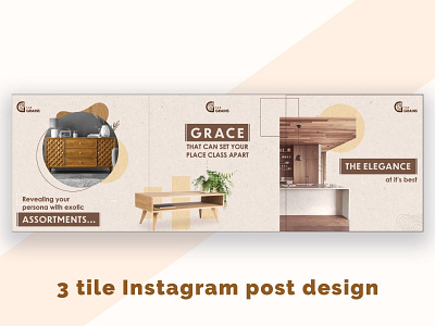 3 tile abstract Instagram post design 3tile post advertisement branding concept design creative creative illustration design facebook post graphic design graphic illustration illustration instagram instagram post post design ui ux