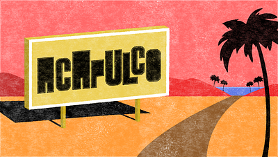 Acapulco design illustration
