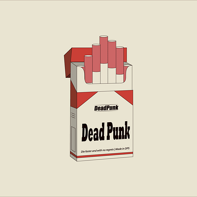 Cigarettes - Dead Punk branding cigarettes dead punk deadpunk design illustration logo poster product design punk vector