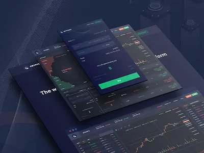 Cryptocurrency Trading Dashboard bitcoin crypto crypto trading currency exchange digital currencies ico ico agency ico consulting ico landing ico template investment saas