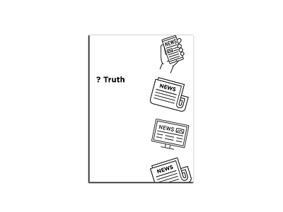 ? Truth graphic design illustration poster print typography