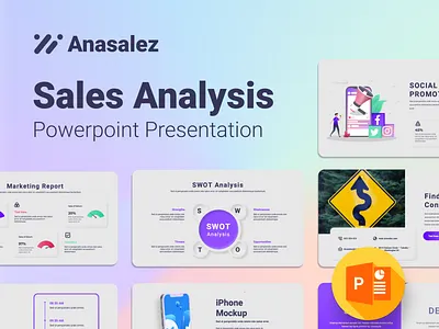 Anasalez – Sales Analysis Powerpoint Presentation Template 3d analysis animation branding business creative design graphic design illustration infographic logo motion graphics neumorphism powerpoint powerpoint template presentation sales ui