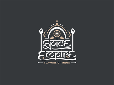 SPICE EMPIRE app behance design dribble flavor food foodlove icon indian indianflavor indianfood logo logoart logodesign logoroom logos logoshift restaurant restaurantlogo spicelove