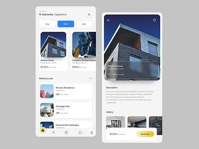 Rent House, Apart Mobile App app branding design graphic design typography ui ux