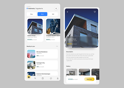 Rent House, Apart Mobile App app branding design graphic design typography ui ux