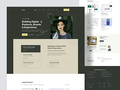 Portfolio Landing Page clean design figma hello hello dribbble hello shot home page landing page personal portfolio portfolio design portfolio landing page portfolio website ui ui design uiux web web design website