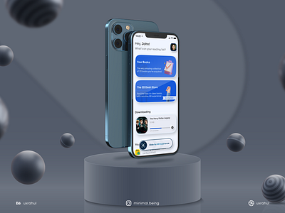 AR Mag App app ar augmented reality branding design moody typography ui ux
