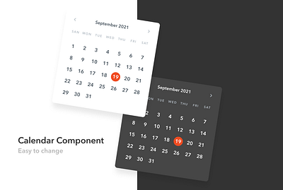 Free Figma Calendar Component calendar design figma ui web webdesign