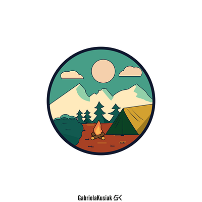 Mountain badge badge logo mountains nature vector