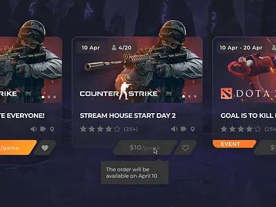 Game Marketplace Cards counter strike cs design dota dota 2 dota2 game gamedev landing marketplace ui web webdesign