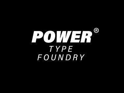 Power Type Foundry design font fonts type type design typeface typography