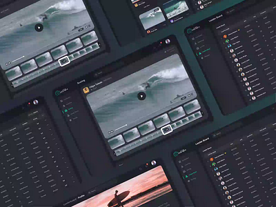 Surfing Dashboard 2021 admin panel after effects animation dashboard figma mockup game dashboard prototypes software ui sourav surfing ui animation video editing web app web mockup website zainiklab