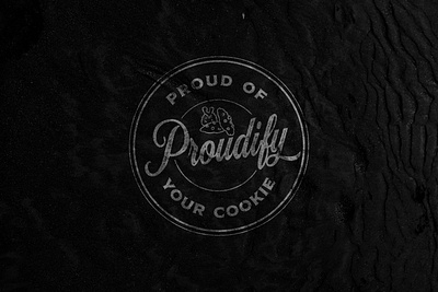 Proudify calligraphy granulated grunge handwitten hipster oldschool retro sketch textured vintage