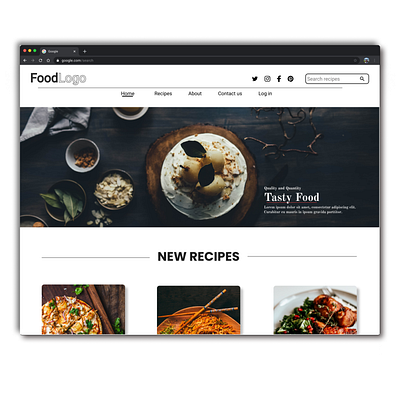 Food blog ui